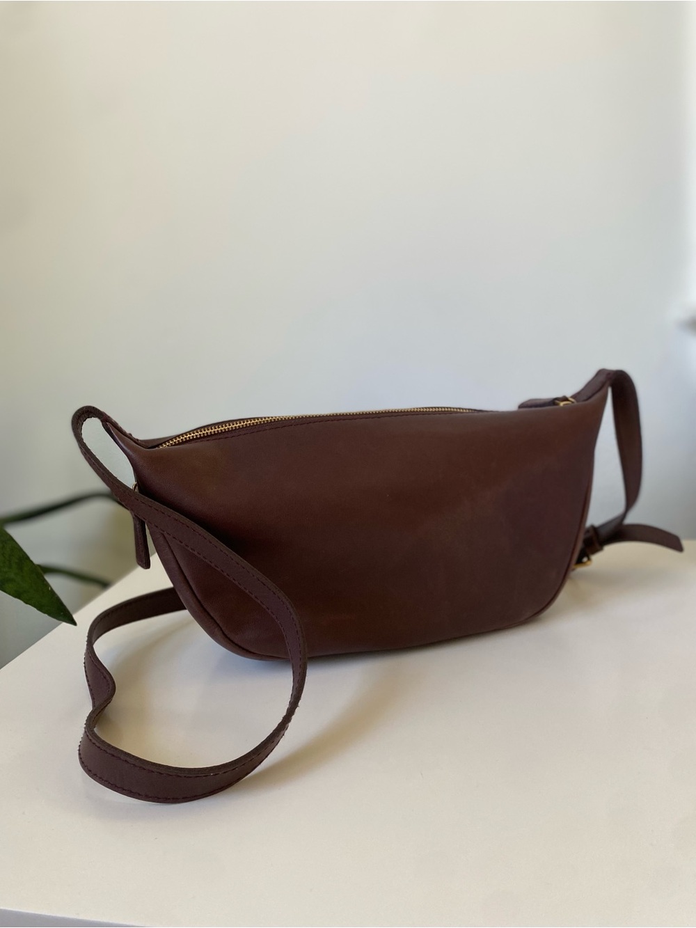 Madewell Brown Leather Crossbody Bag with Adjustable Strap - Picture 4 of 10